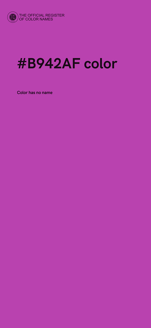 #B942AF color image