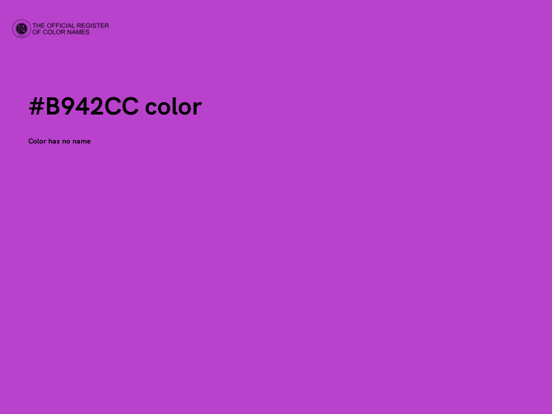 #B942CC color image