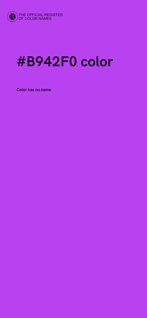 #B942F0 color image