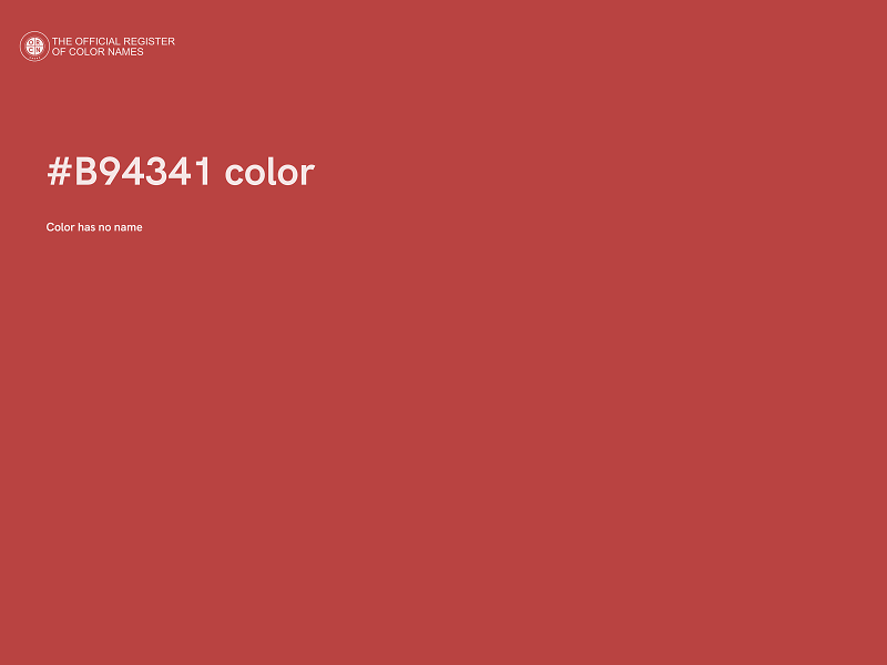 #B94341 color image