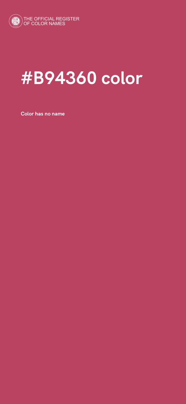 #B94360 color image