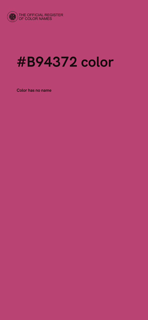 #B94372 color image