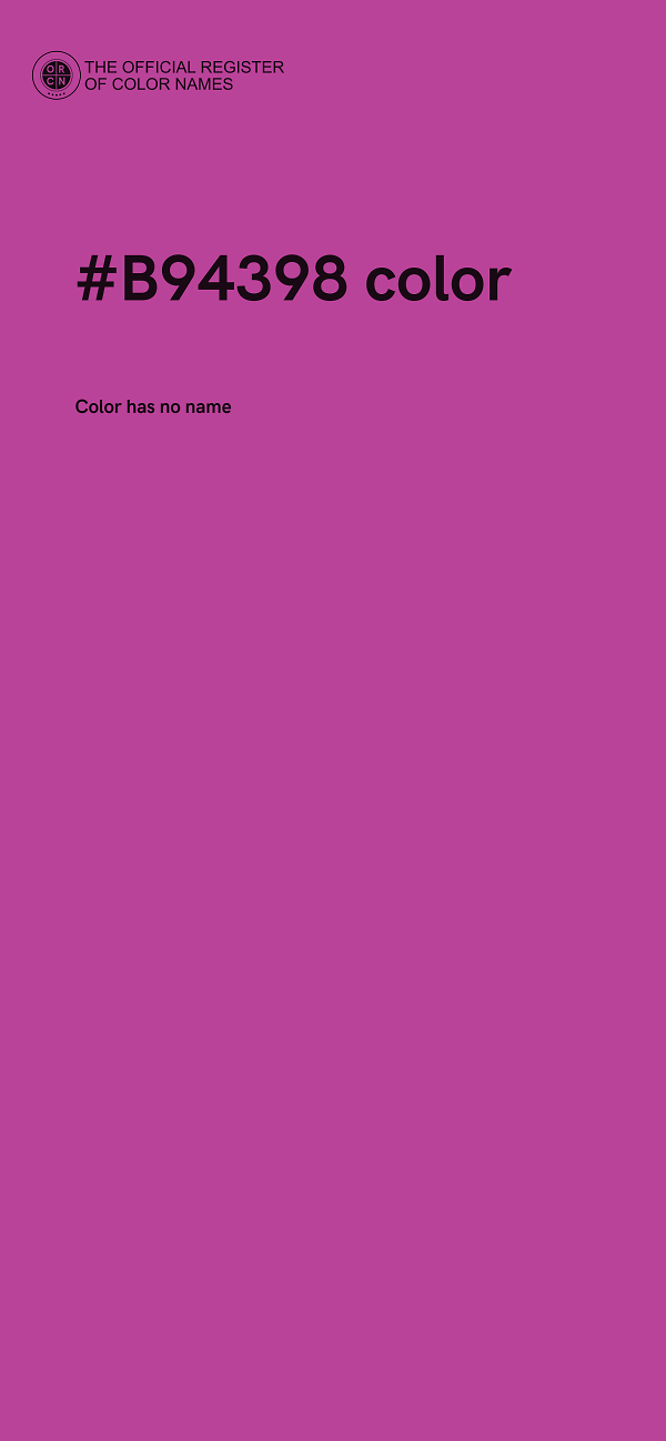 #B94398 color image