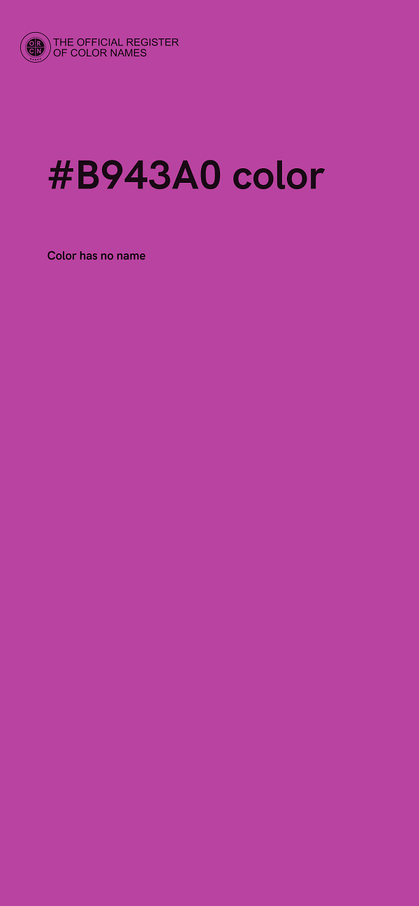 #B943A0 color image