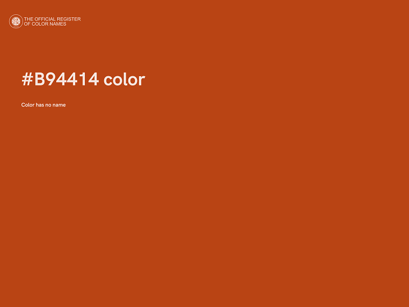 #B94414 color image