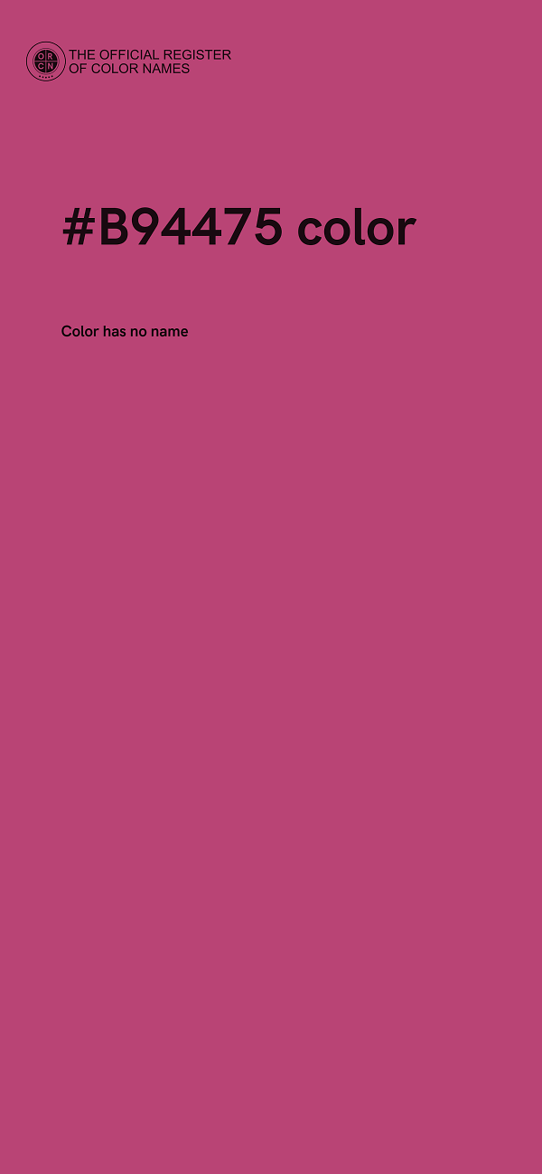 #B94475 color image