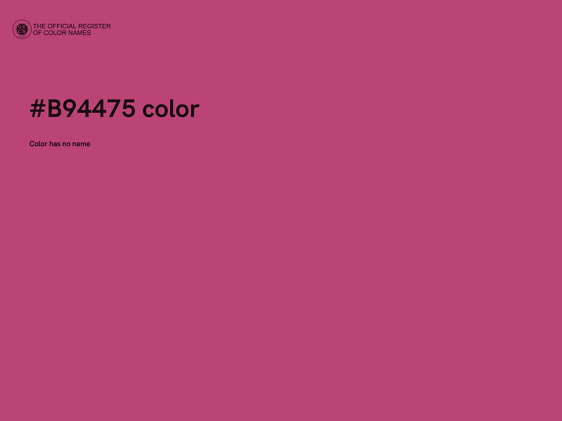 #B94475 color image