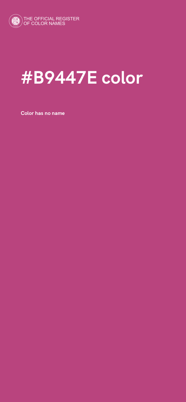 #B9447E color image
