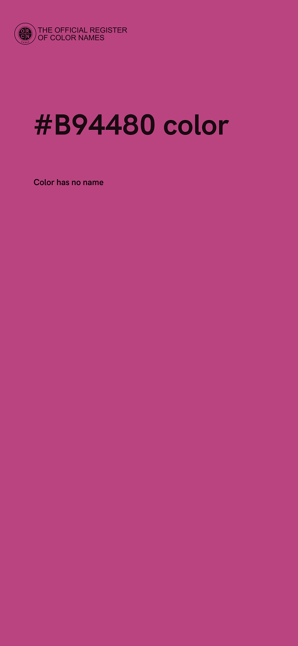 #B94480 color image