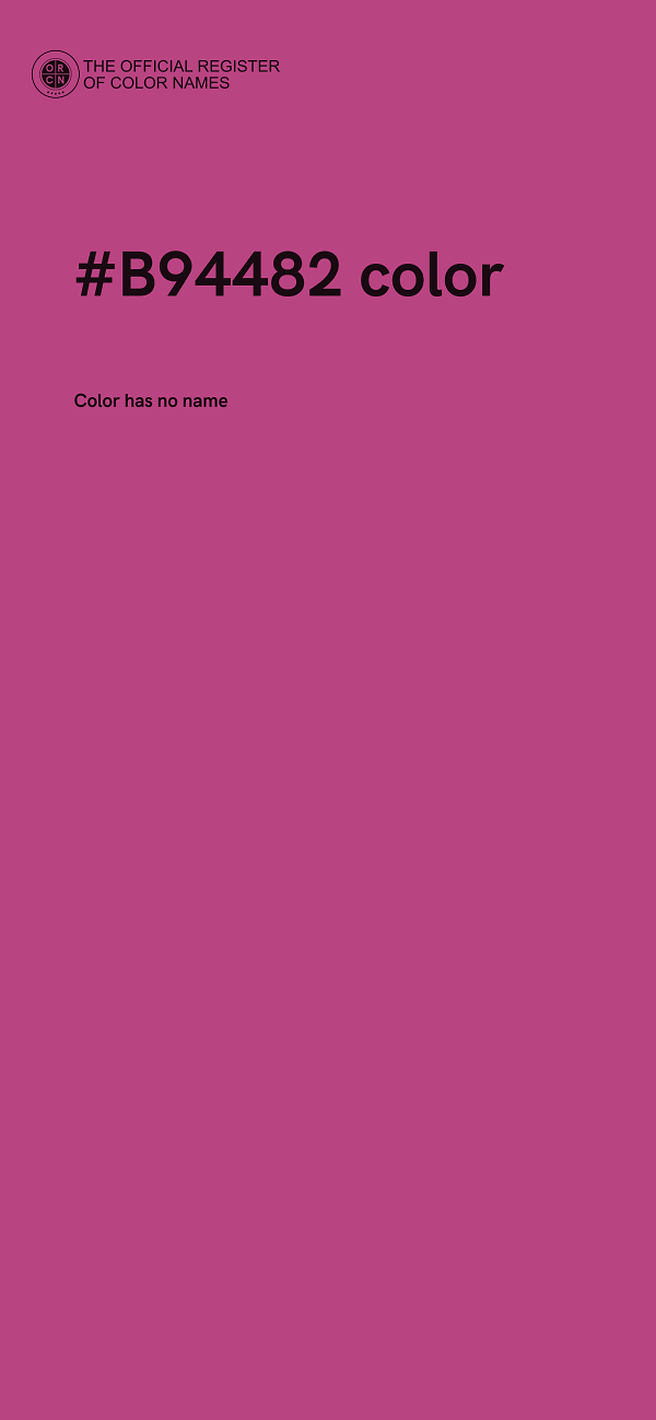 #B94482 color image