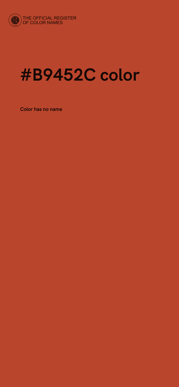 #B9452C color image