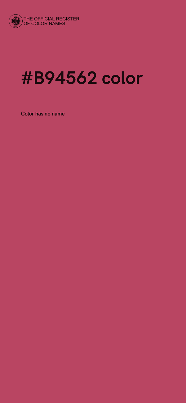 #B94562 color image