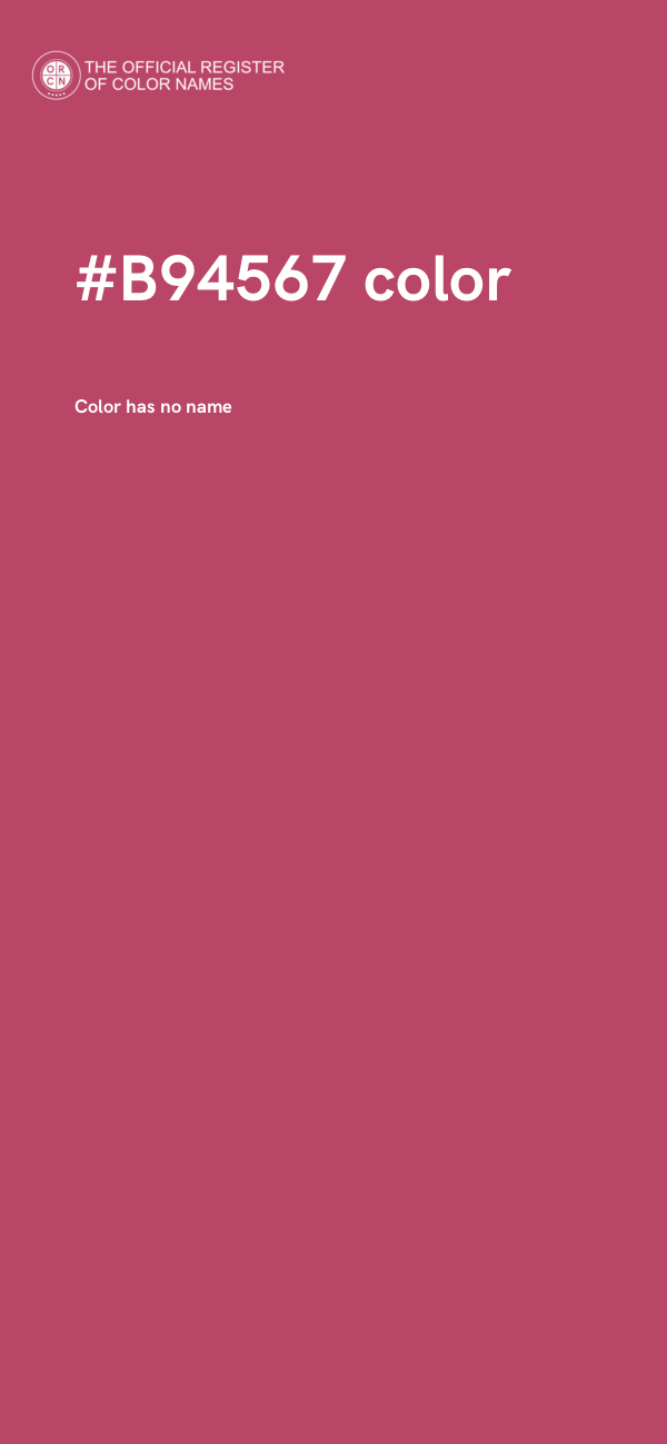 #B94567 color image