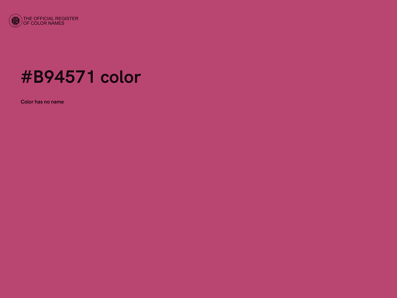 #B94571 color image