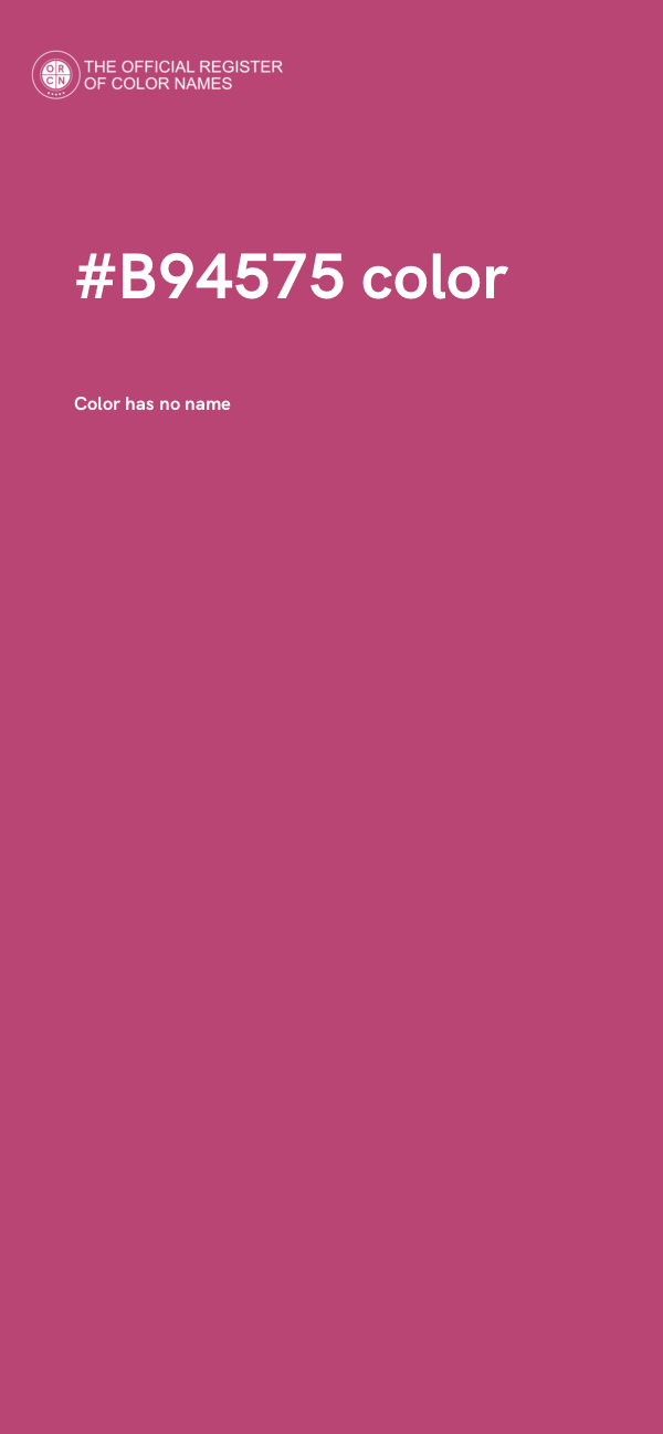 #B94575 color image