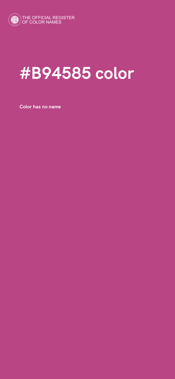 #B94585 color image