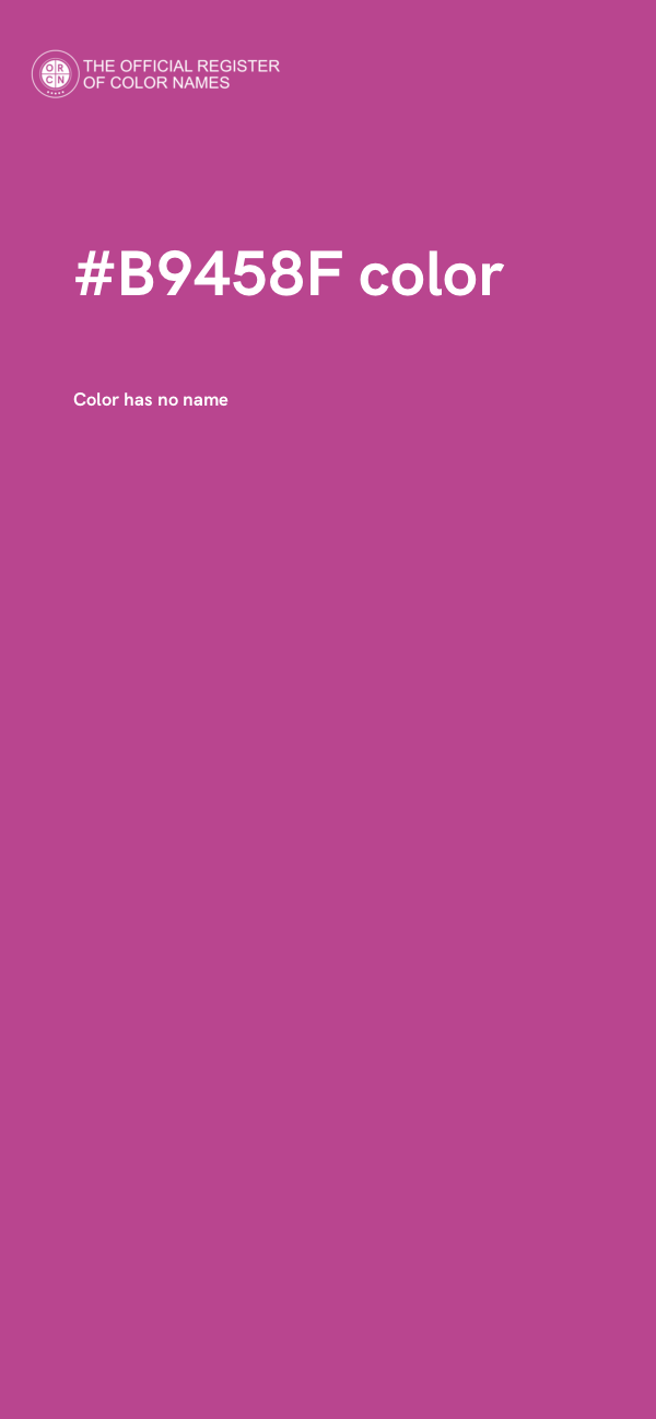 #B9458F color image