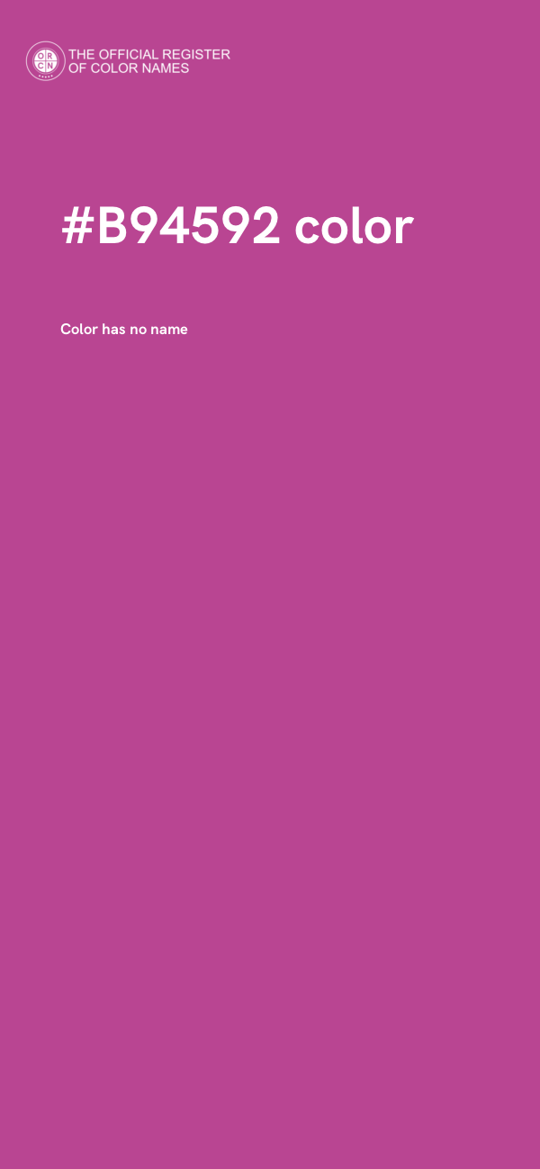 #B94592 color image