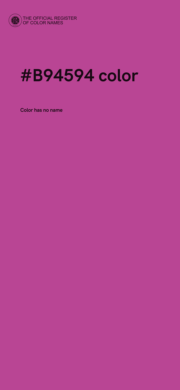#B94594 color image
