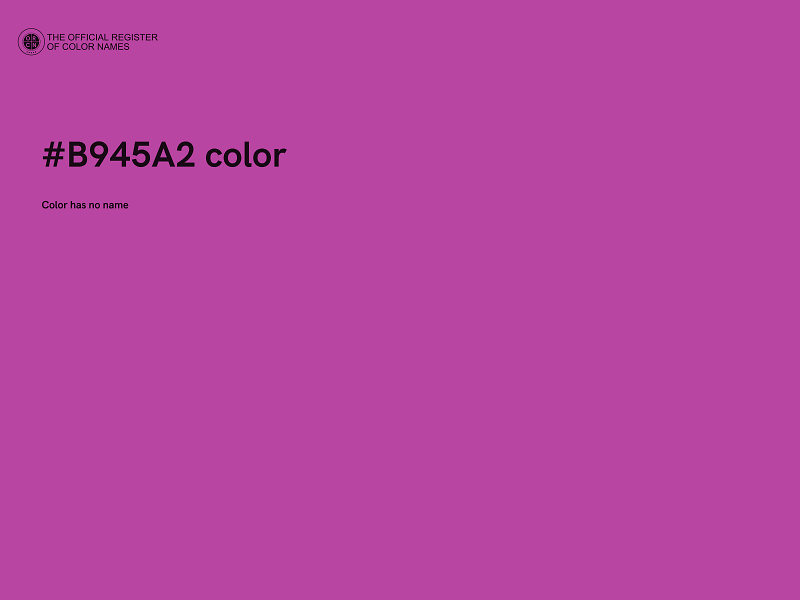 #B945A2 color image