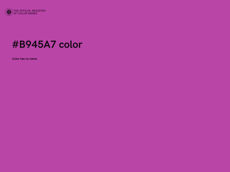 #B945A7 color image