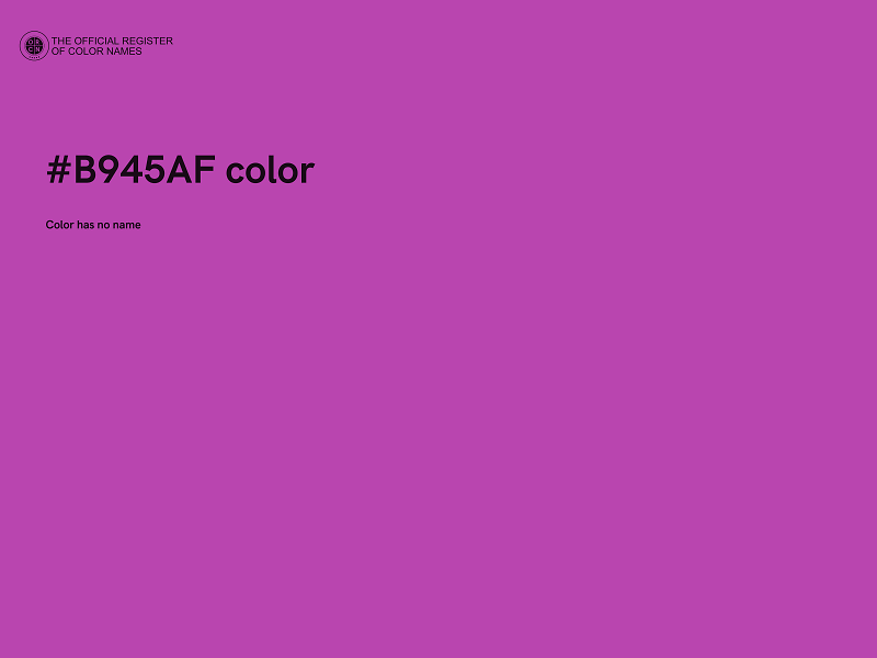 #B945AF color image