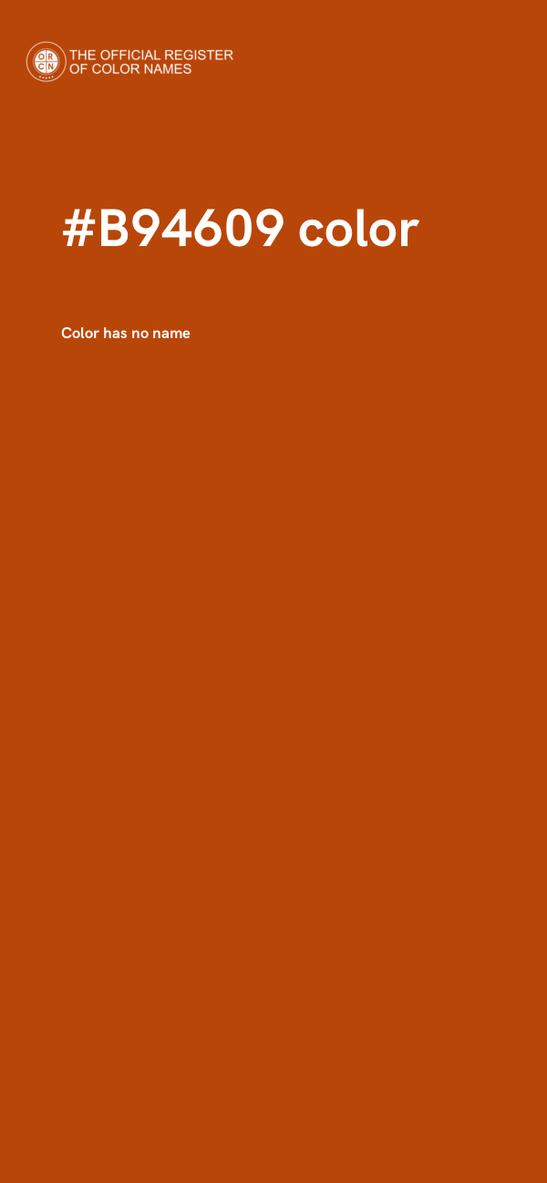 #B94609 color image