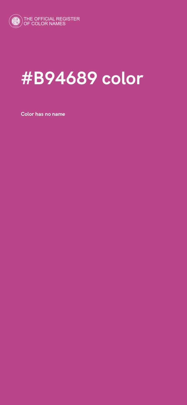 #B94689 color image