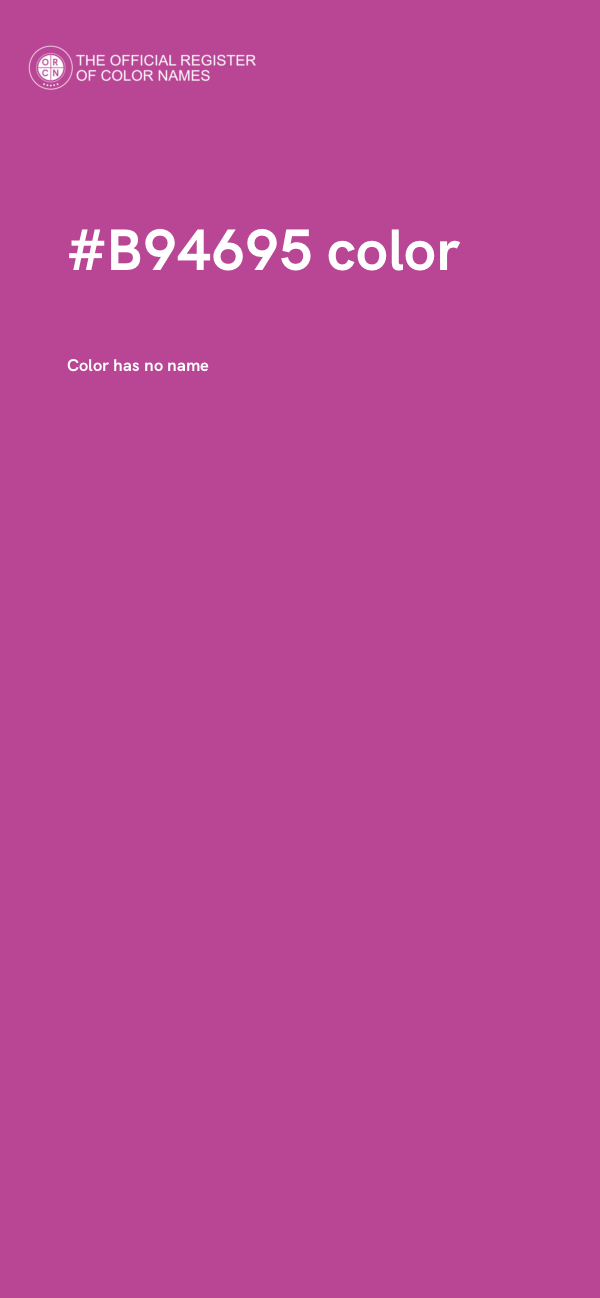 #B94695 color image