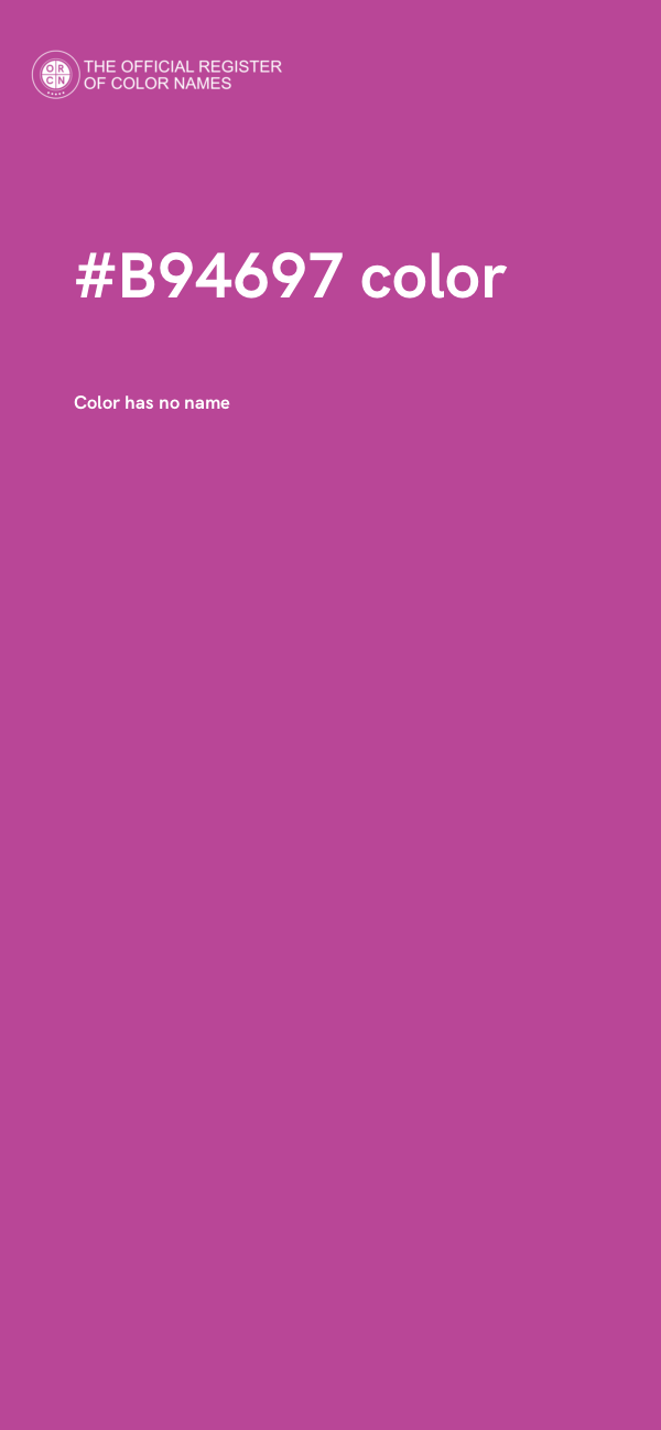 #B94697 color image
