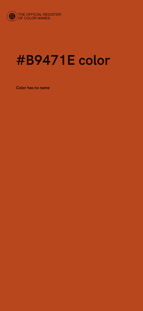 #B9471E color image