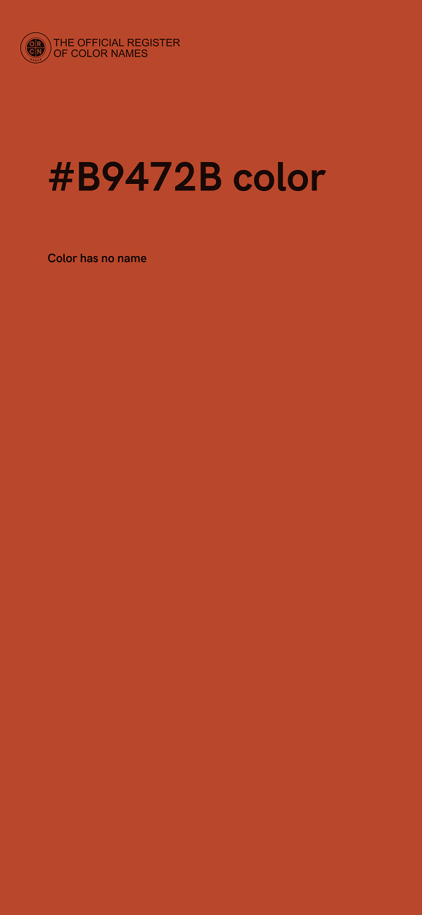 #B9472B color image