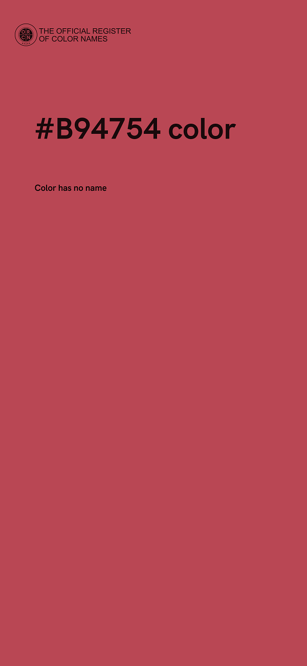 #B94754 color image