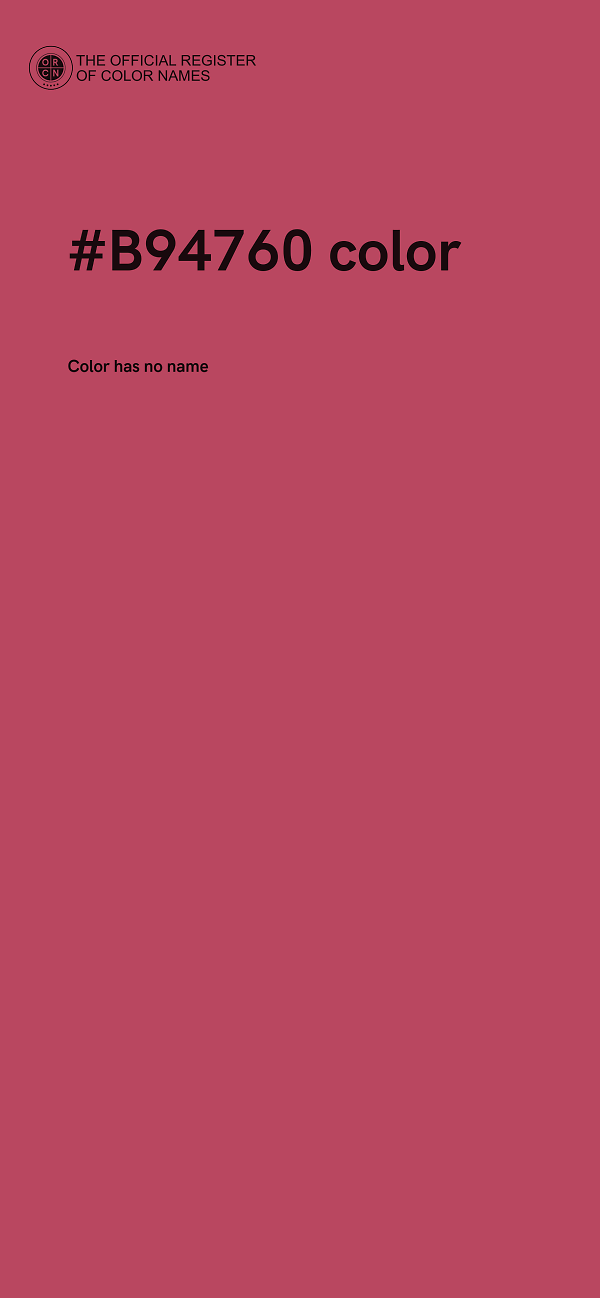 #B94760 color image