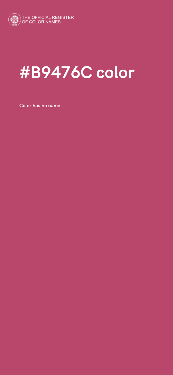 #B9476C color image