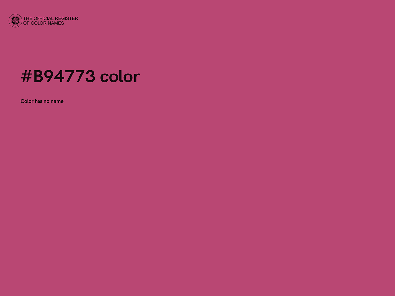 #B94773 color image