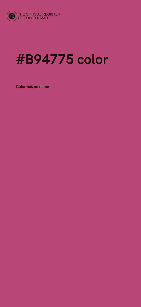 #B94775 color image