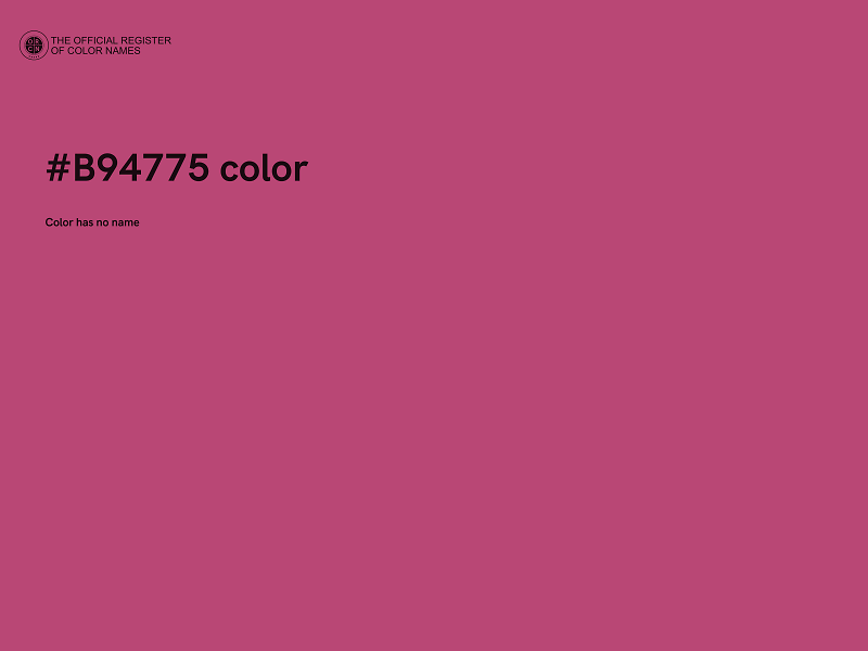 #B94775 color image