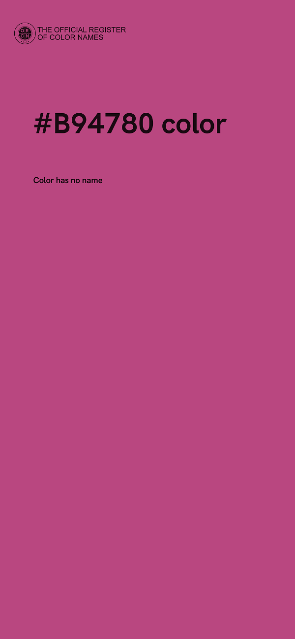 #B94780 color image