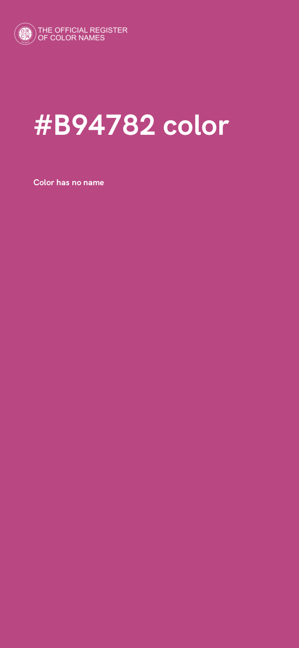 #B94782 color image