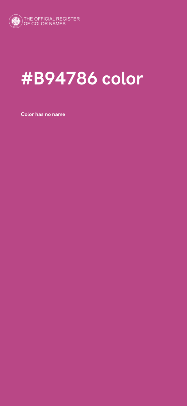 #B94786 color image