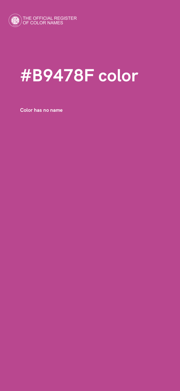 #B9478F color image