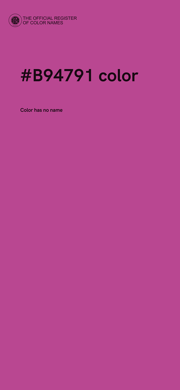 #B94791 color image