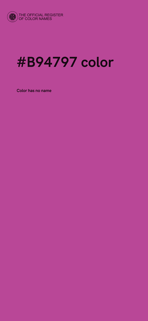 #B94797 color image