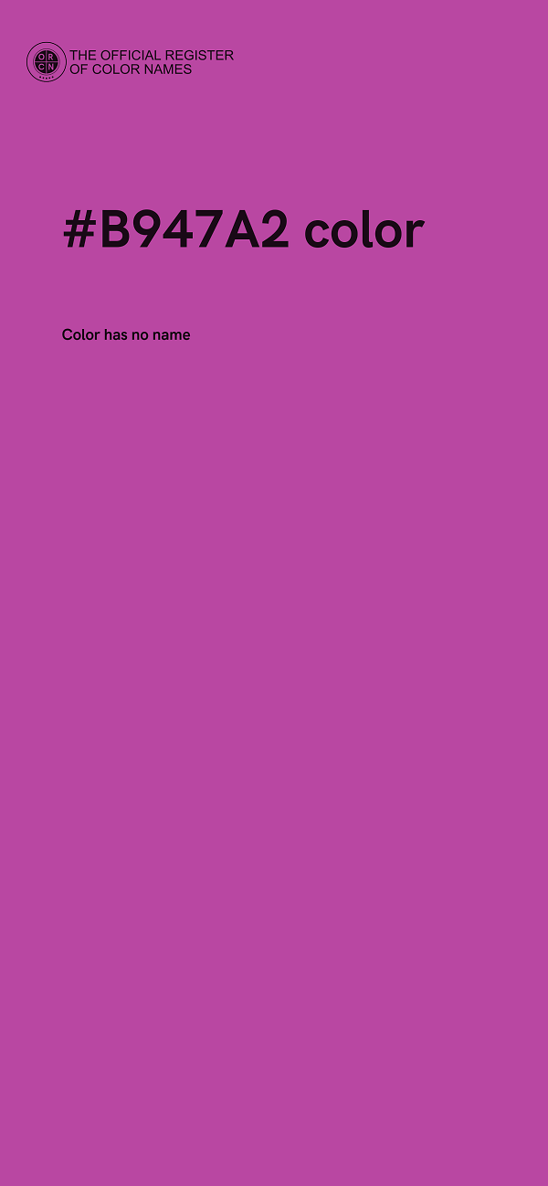 #B947A2 color image