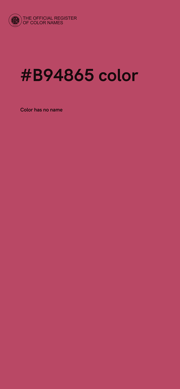 #B94865 color image
