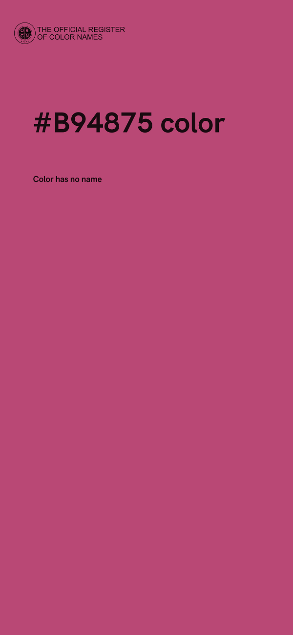 #B94875 color image