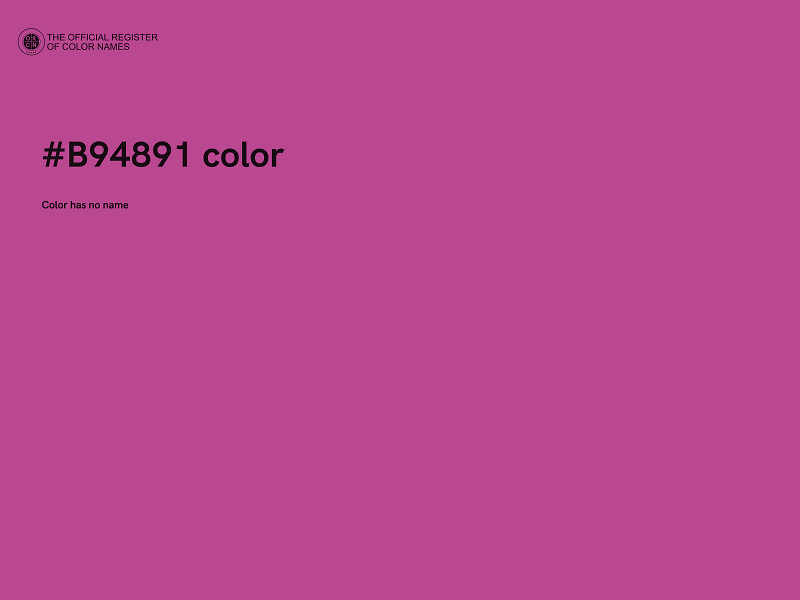 #B94891 color image