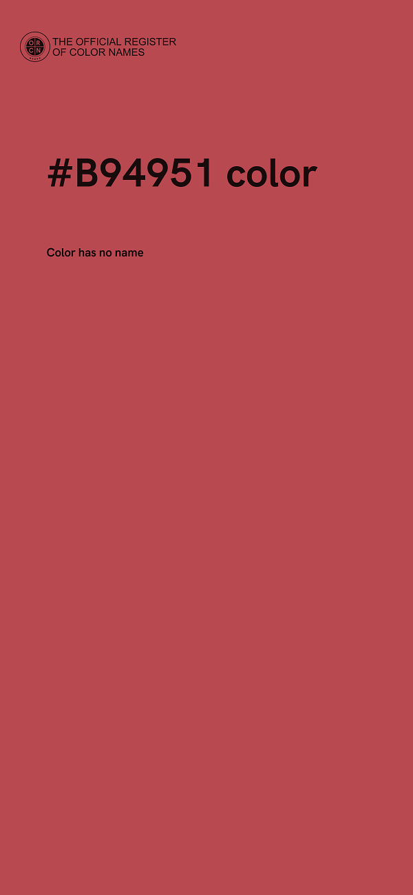 #B94951 color image