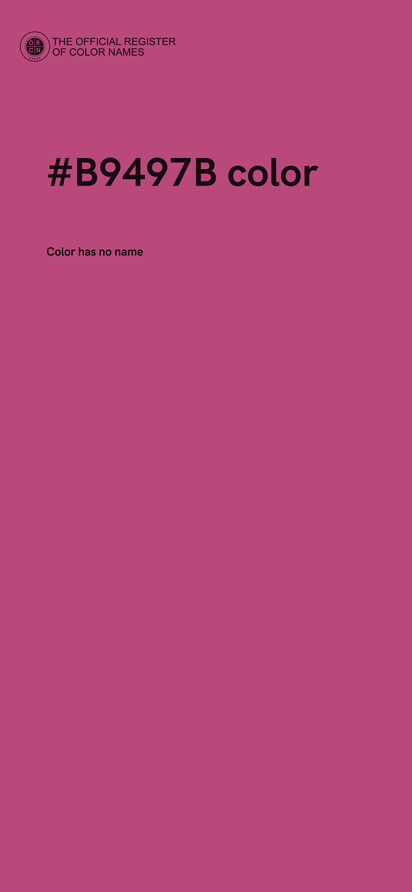 #B9497B color image
